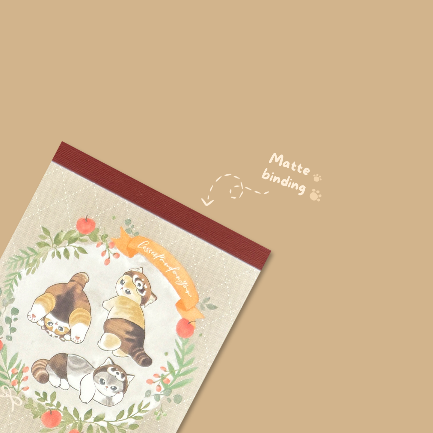 Mofusand Mini Memo Pad - Red Panda Nyan