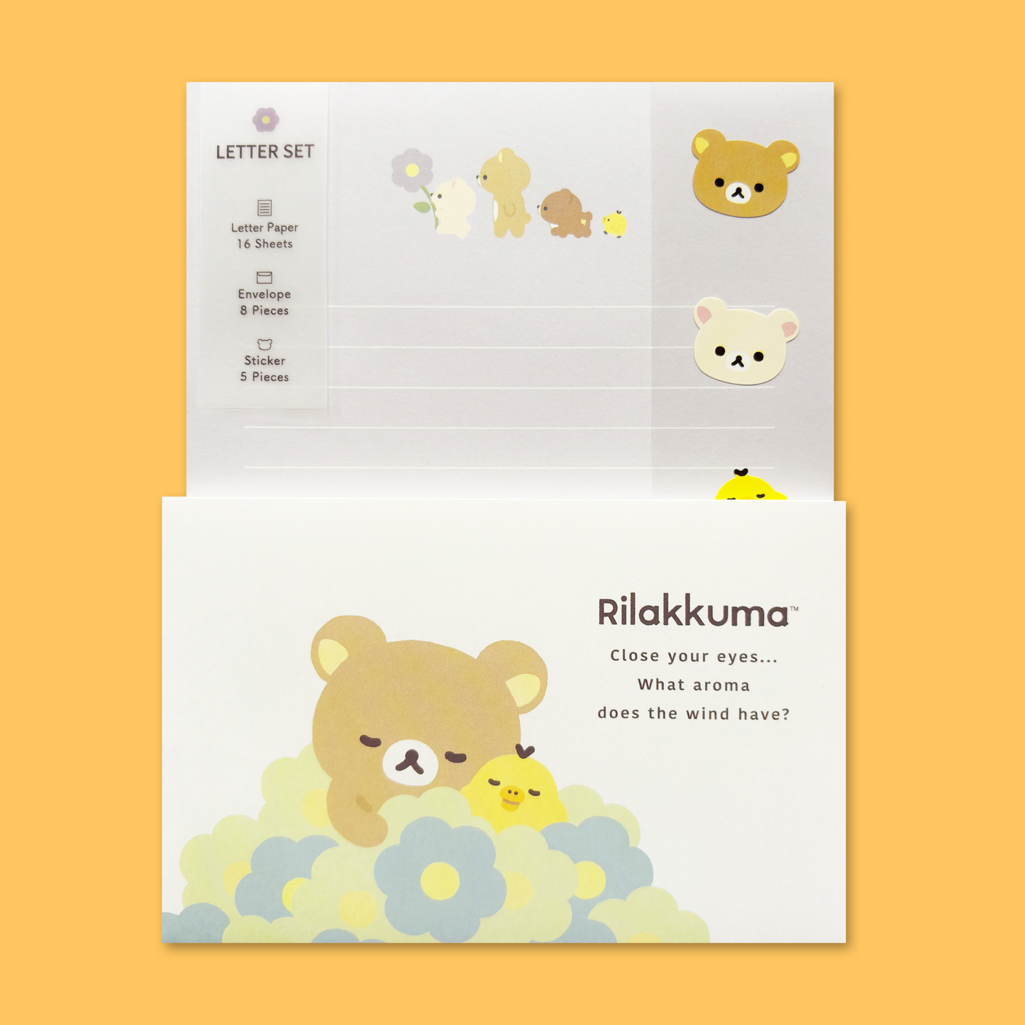 Rilakkuma 'Basic Rilakkuma Flower' Letter Set