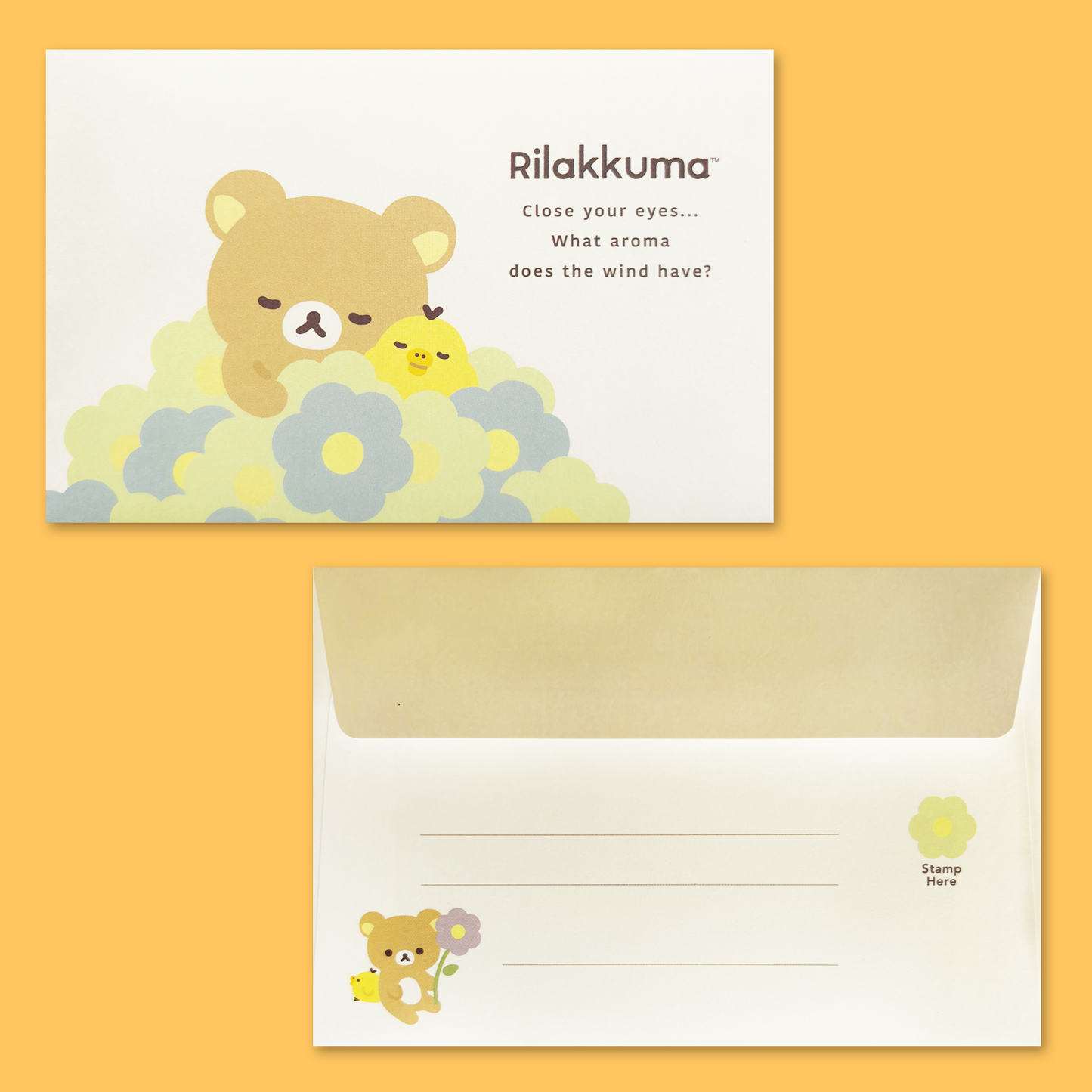 Rilakkuma 'Basic Rilakkuma Flower' Letter Set