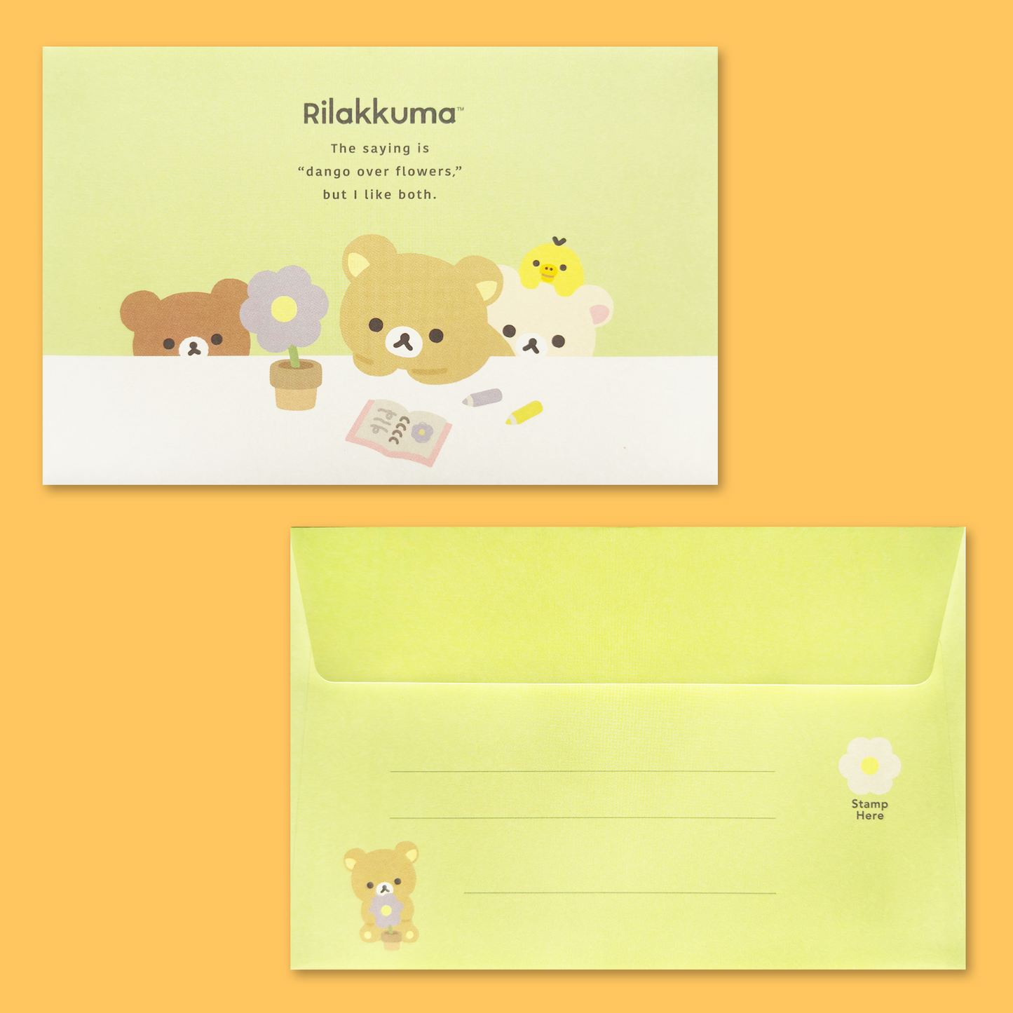 Rilakkuma 'Basic Rilakkuma Flower' Letter Set