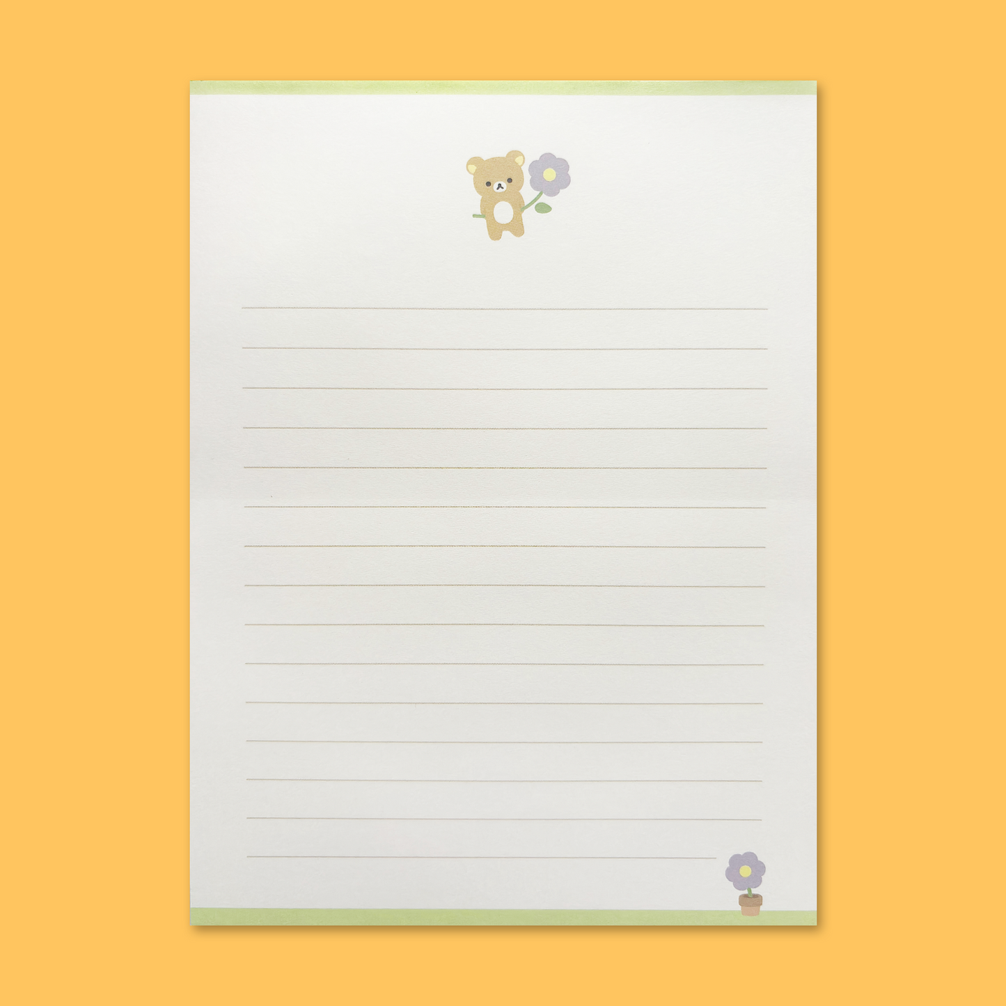 Rilakkuma 'Basic Rilakkuma Flower' Letter Set