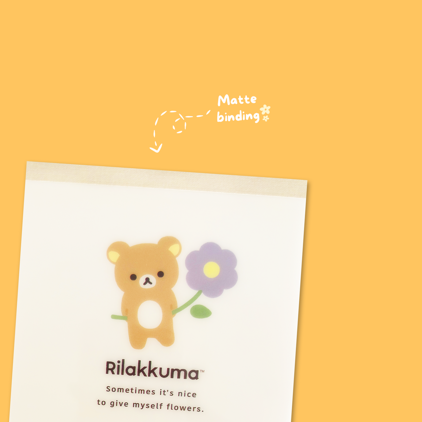 Rilakkuma 'Basic Rilakkuma Flower' Square Memo