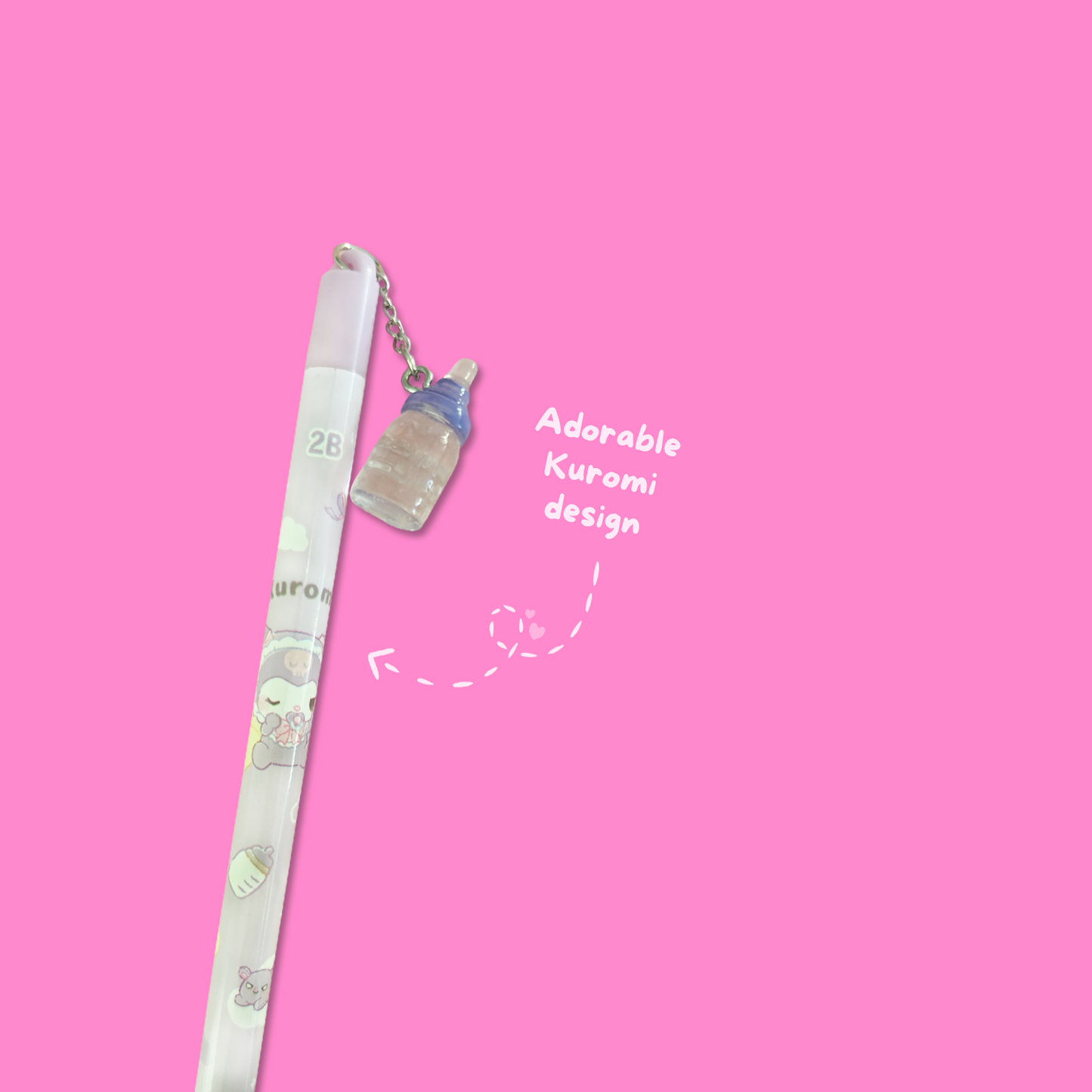 Sanrio Babies 2B Charm Pencil - Kuromi
