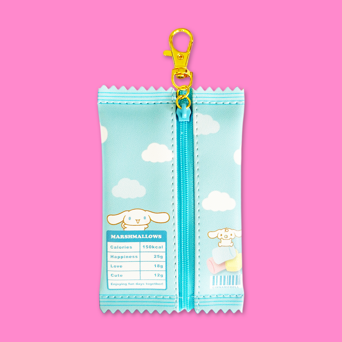 Sanrio Sweet Wrapper Keyring Pouch - Cinnamoroll