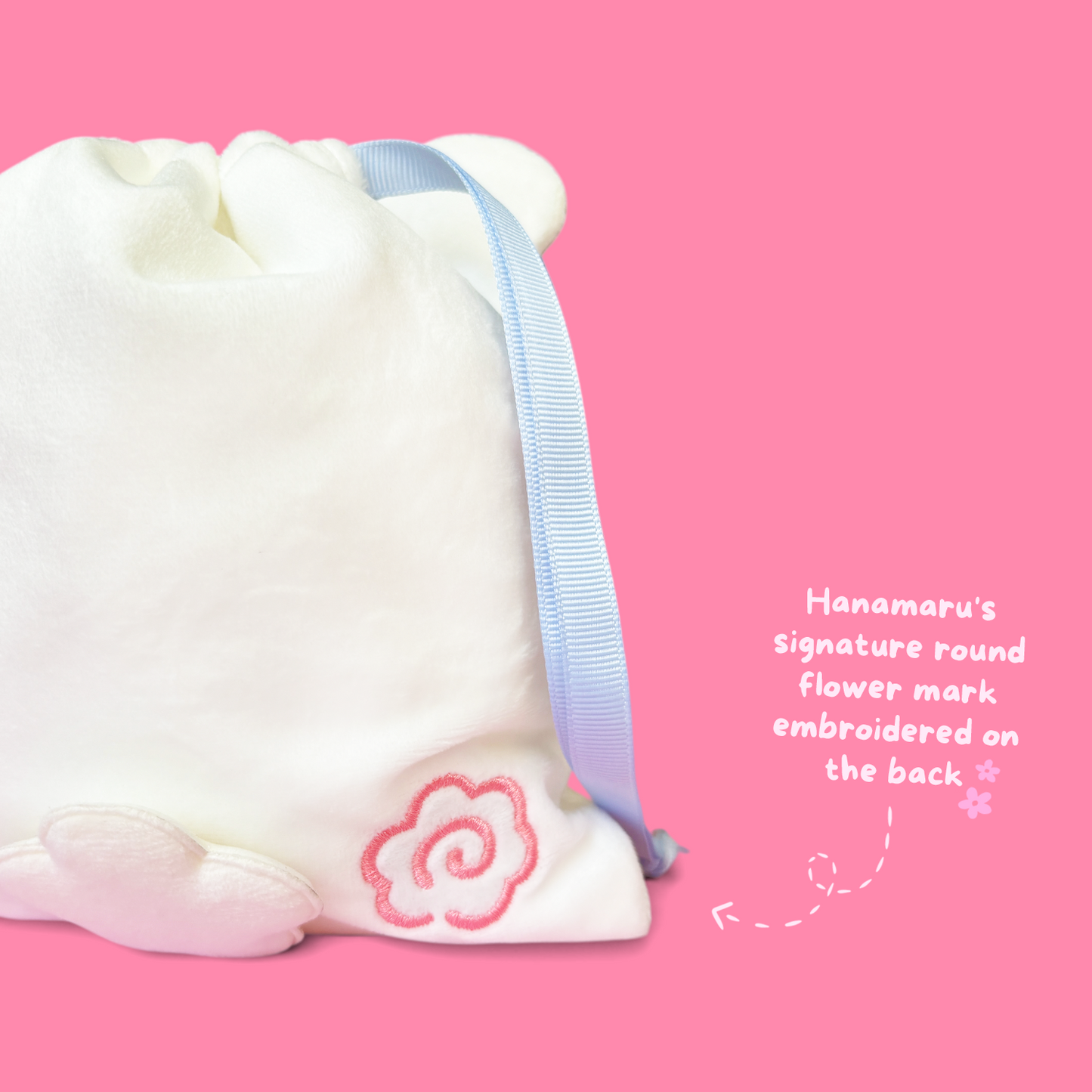 Sanrio Hanamaruobake Drawstring Pouch