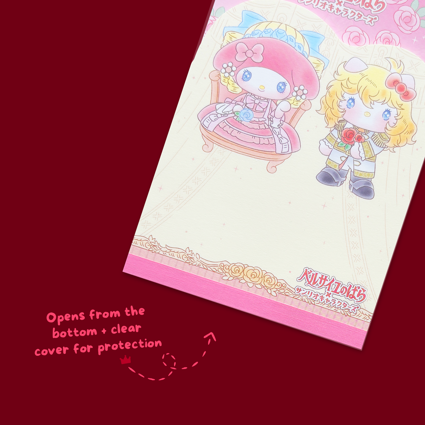 Sanrio x The Rose of Versailles Die-cut Memo Pad