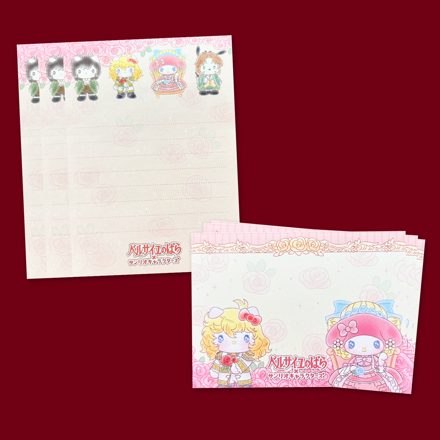 Sanrio x The Rose of Versailles Mini Letter Set
