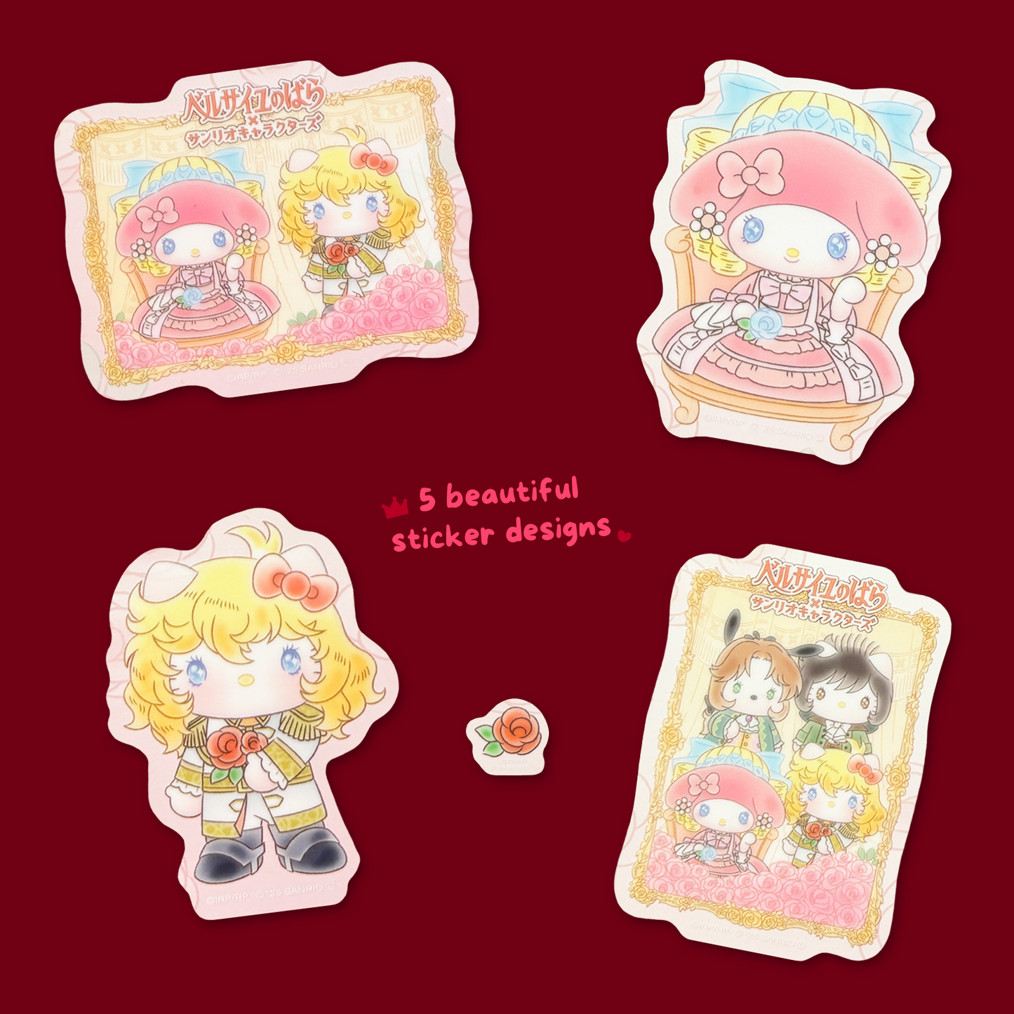 Sanrio x The Rose of Versailles Sticker Sheet