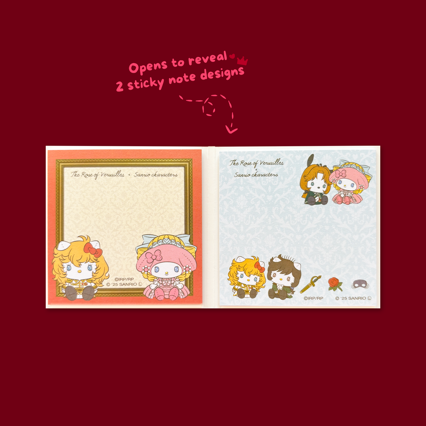 Sanrio x The Rose of Versailles Sticky Notebook