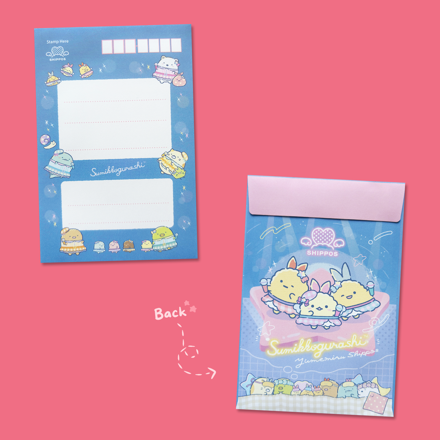 Sumikkogurashi 'Dreaming Tails' Letter Set