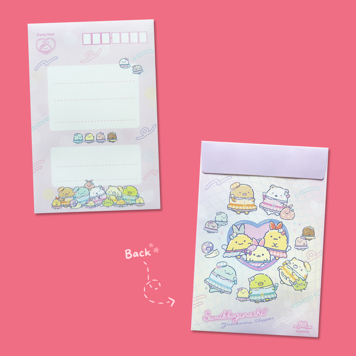 Sumikkogurashi 'Dreaming Tails' Letter Set