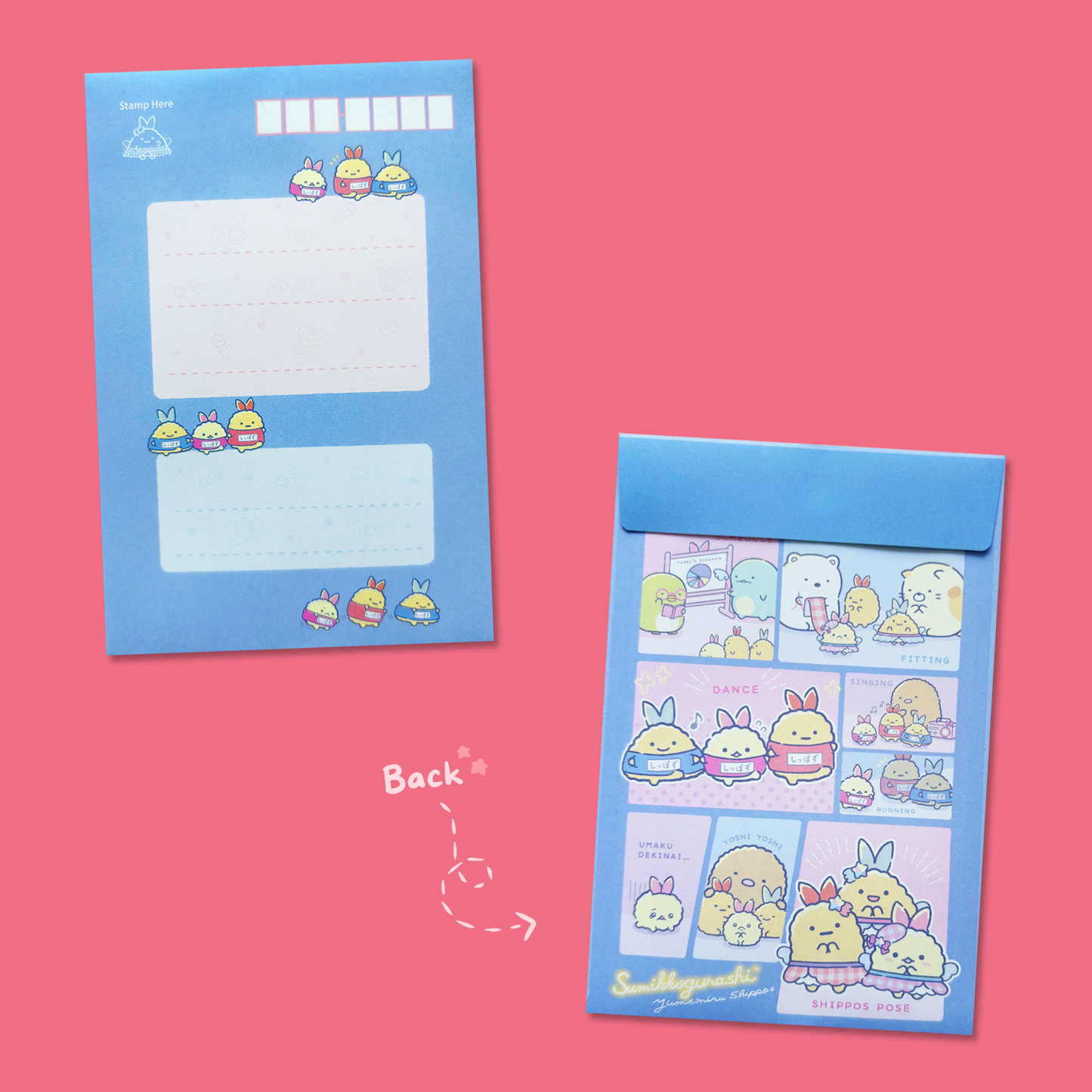 Sumikkogurashi 'Dreaming Tails' Letter Set