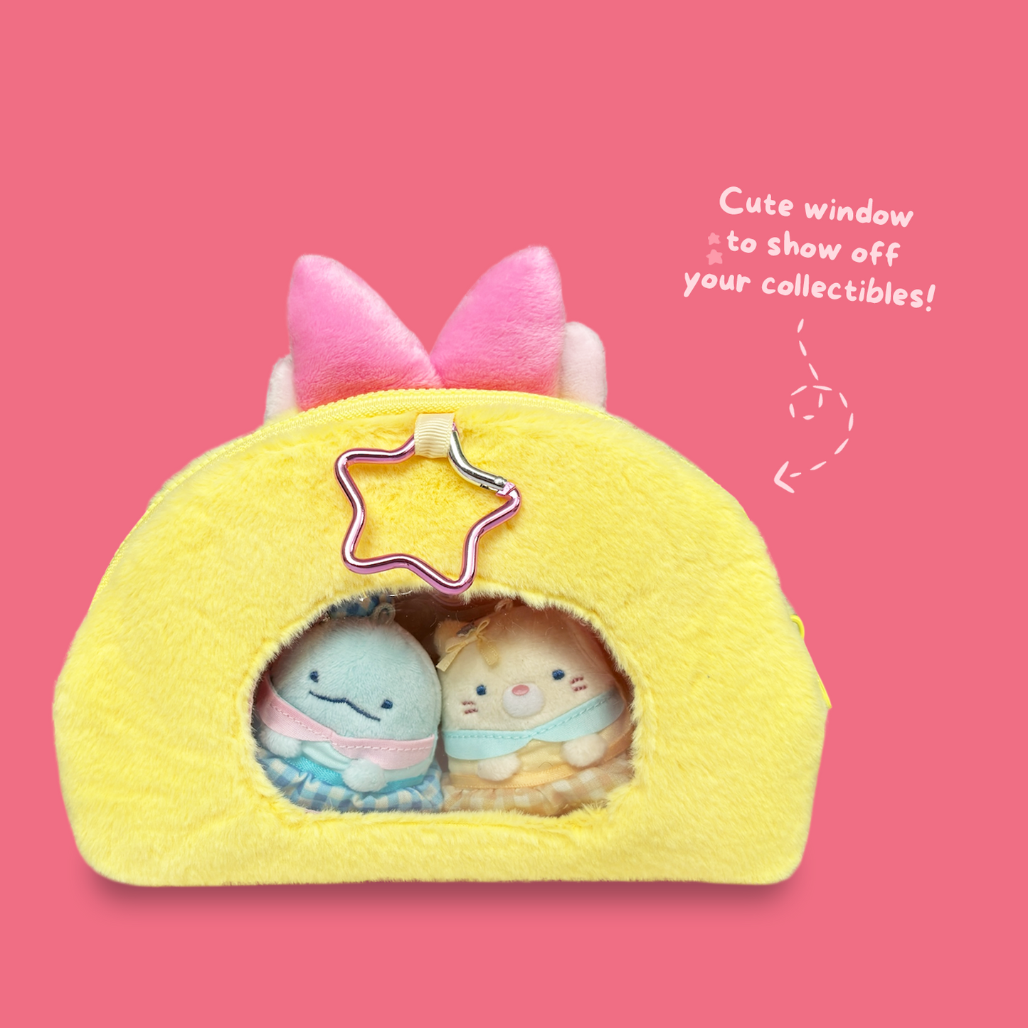 Sumikkogurashi 'Dreaming Tails' Plush Windowed Pouch