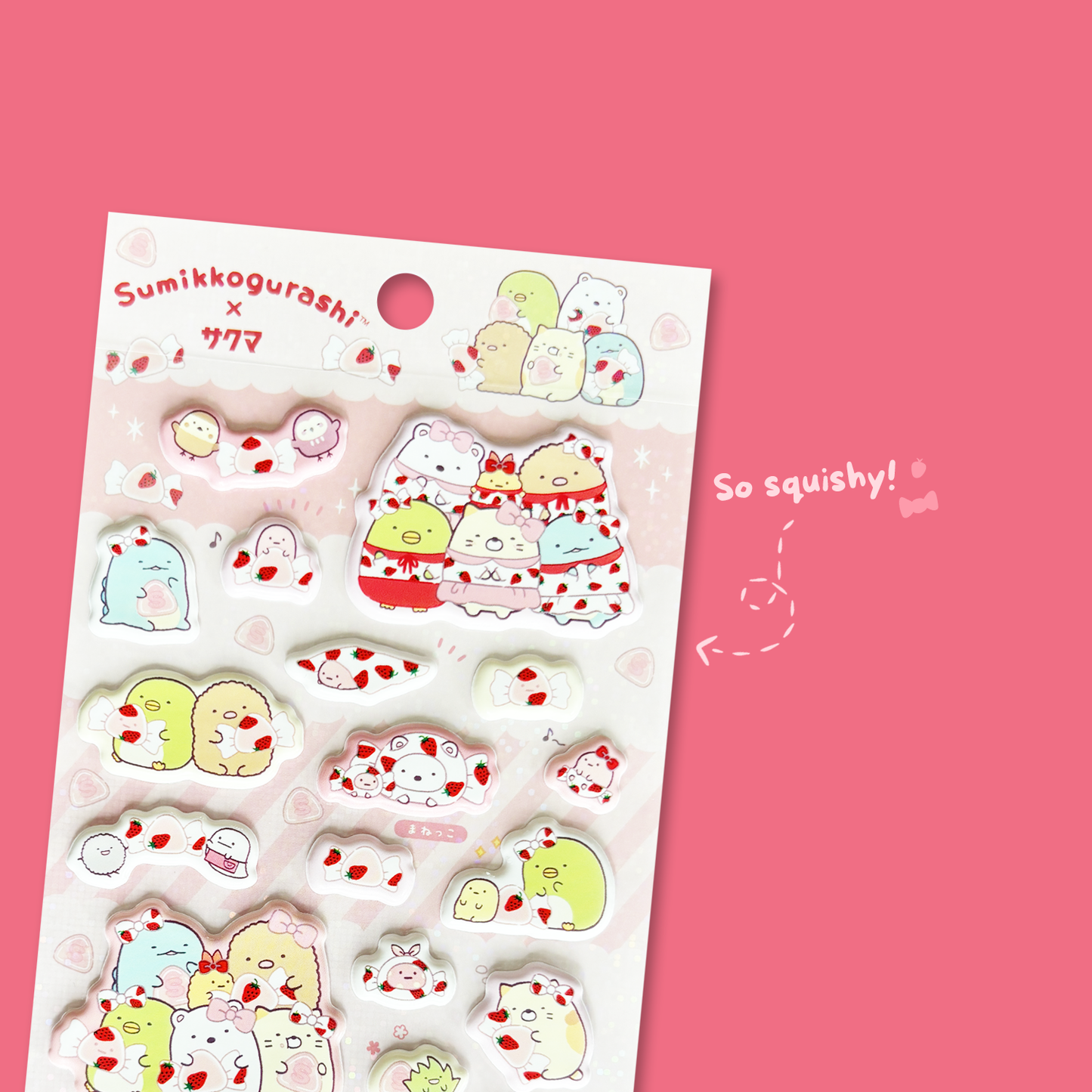 Sumikkogurashi x Sakuma Squishy Sticker Sheet