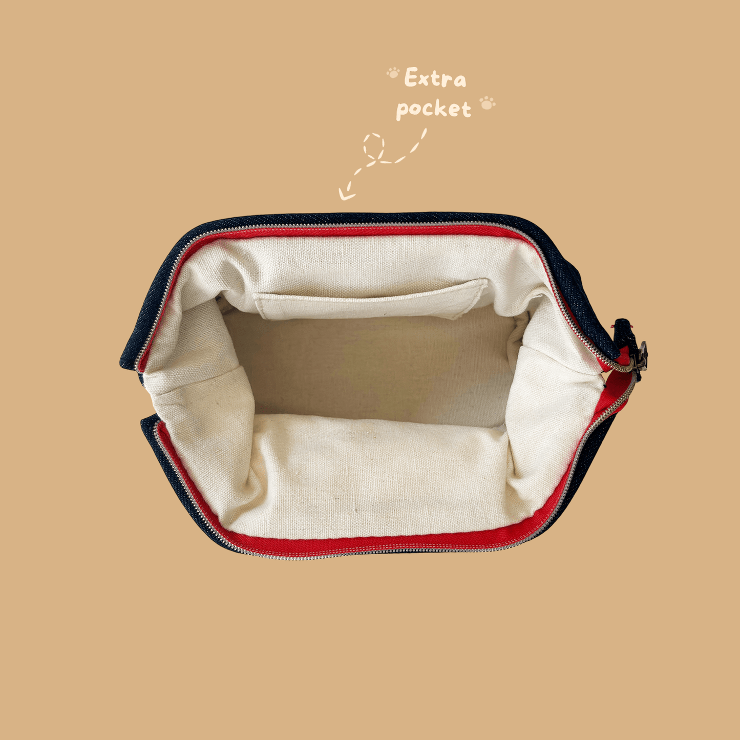 Mofusand Denim Pouch - Cherry Nyan - Momohana