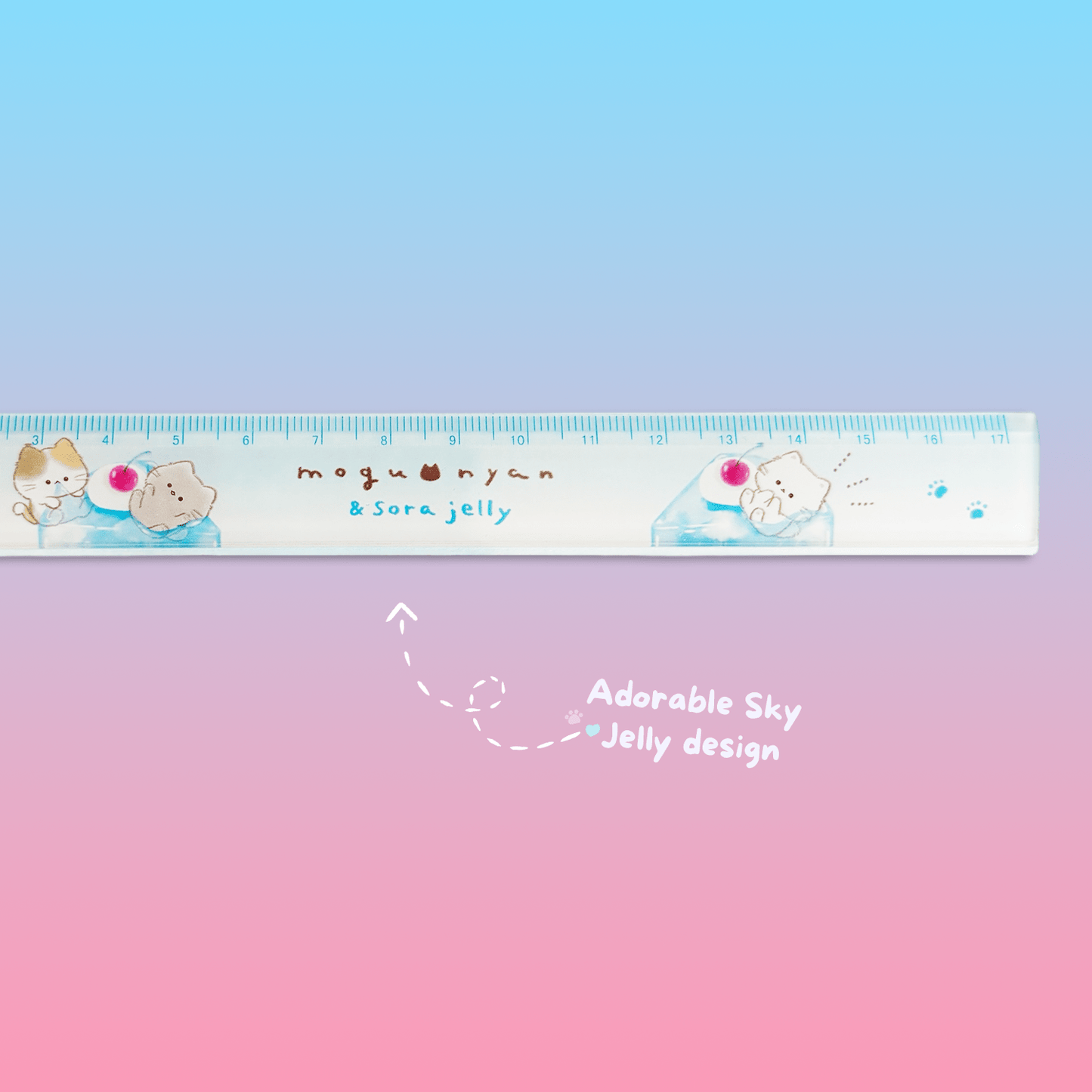Mogunyan 'Sky Jelly' 17cm Ruler - Momohana