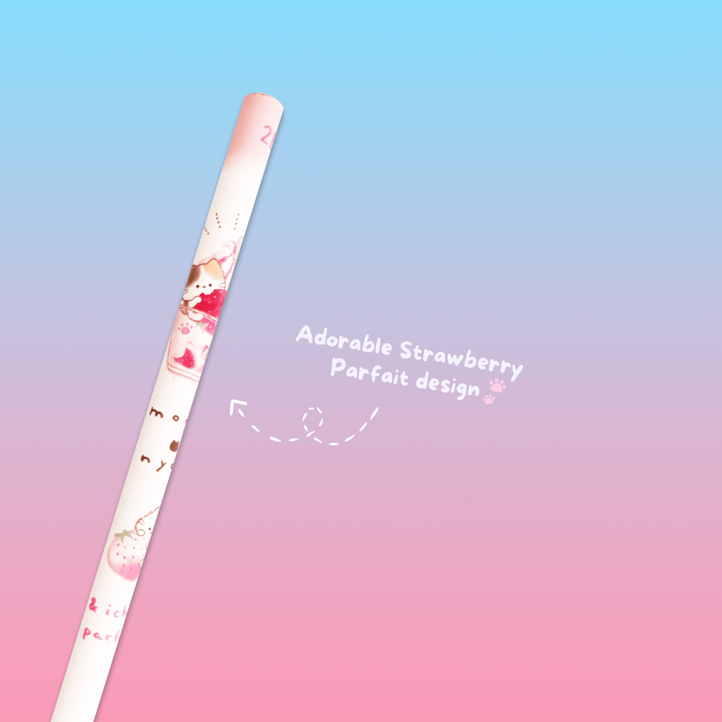 Mogunyan 'Strawberry Parfait' 2B Pencil - Momohana