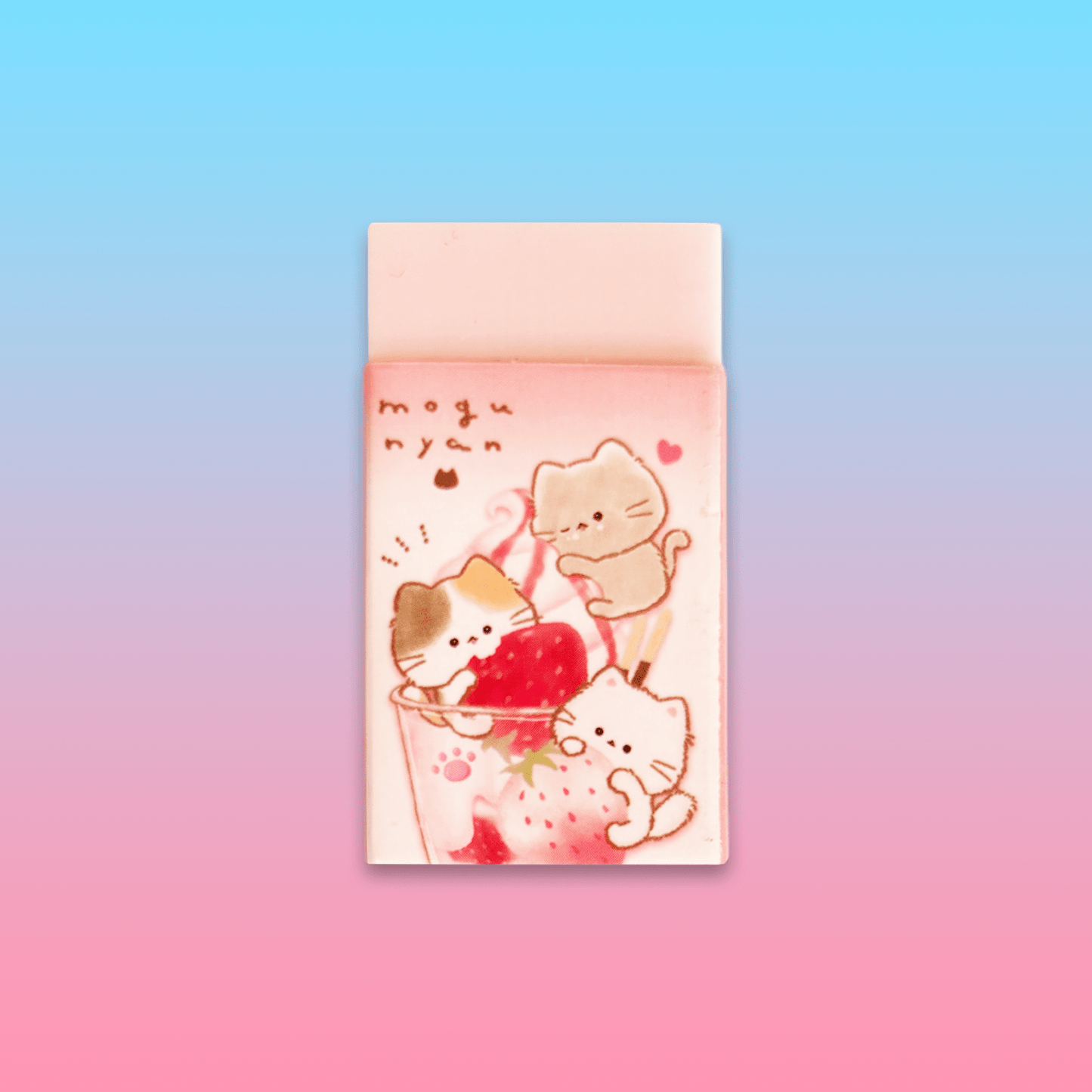 Mogunyan 'Strawberry Parfait' Eraser - Momohana