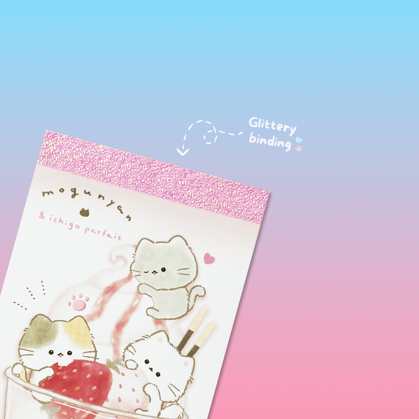 Mogunyan 'Strawberry Parfait' Mini Memo - Momohana