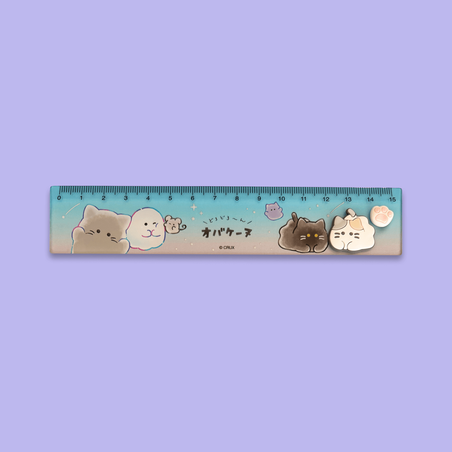 Obakenu 15cm Ruler - Cat Meeting - Momohana