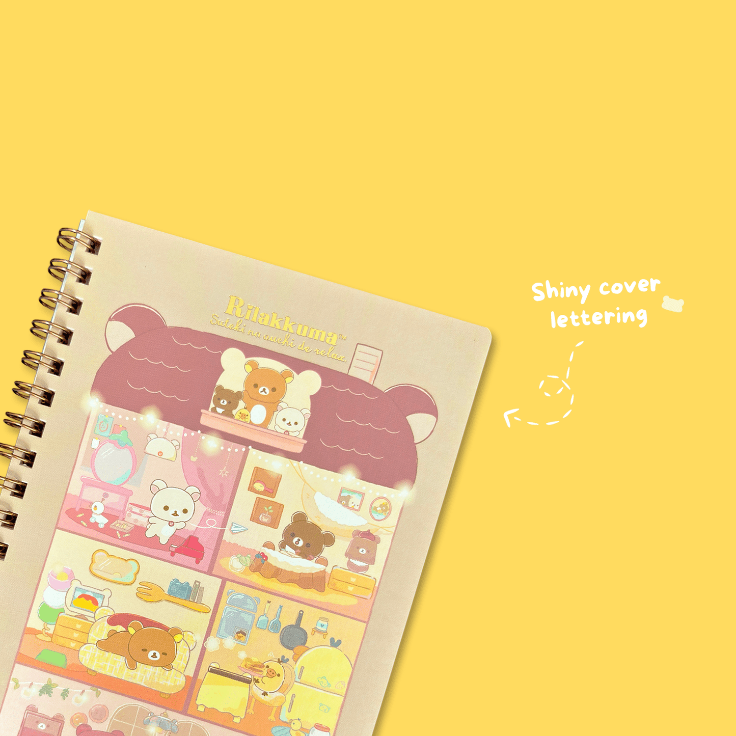 Rilakkuma 'A Wonderful House' B6 Notebook - Momohana