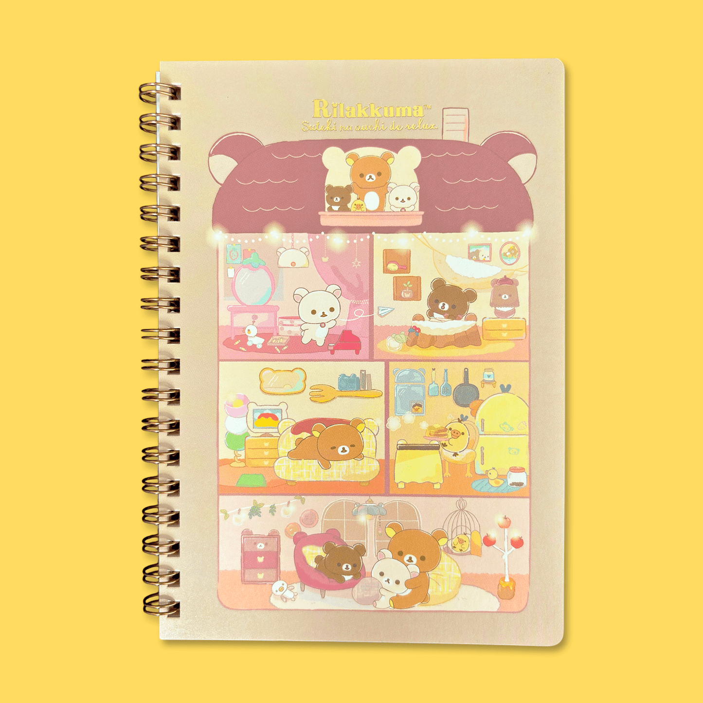 Rilakkuma 'A Wonderful House' B6 Notebook - Momohana