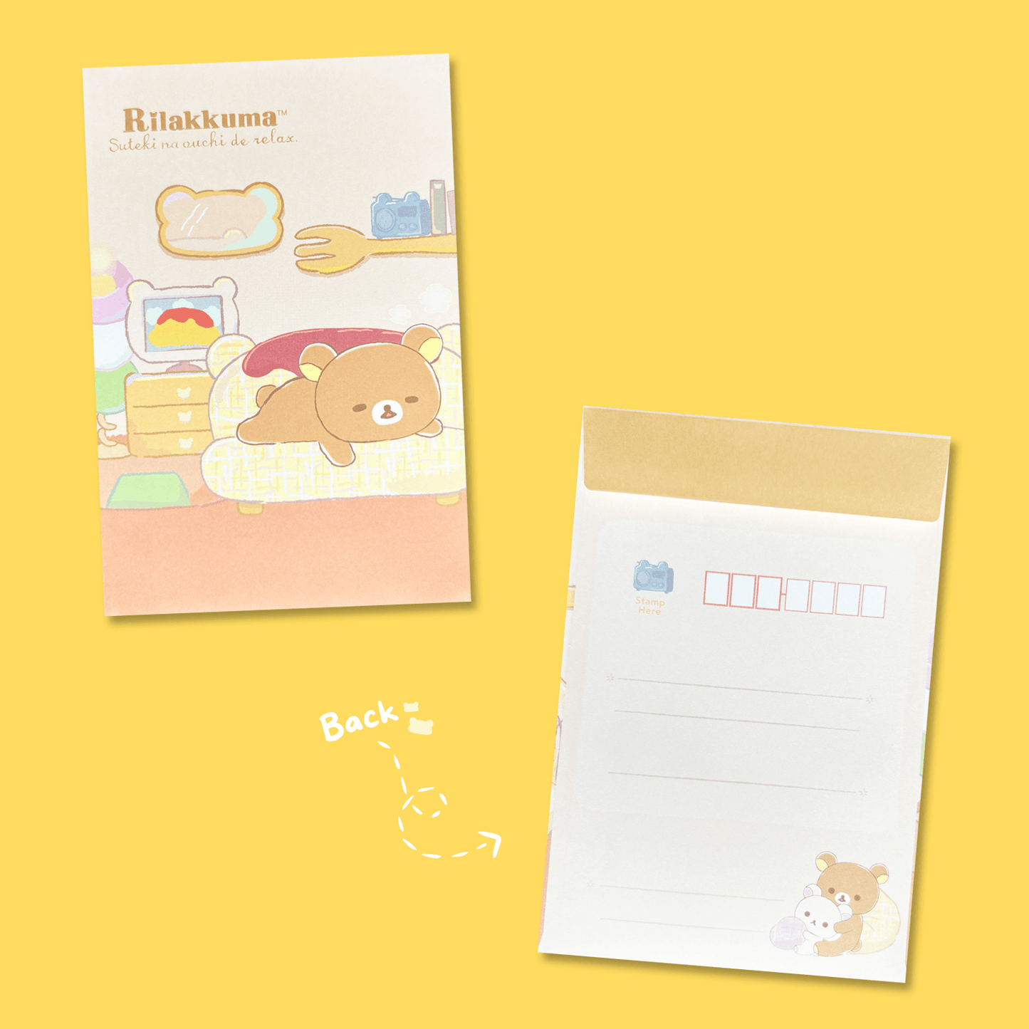 Rilakkuma 'A Wonderful House' Letter Set - Momohana