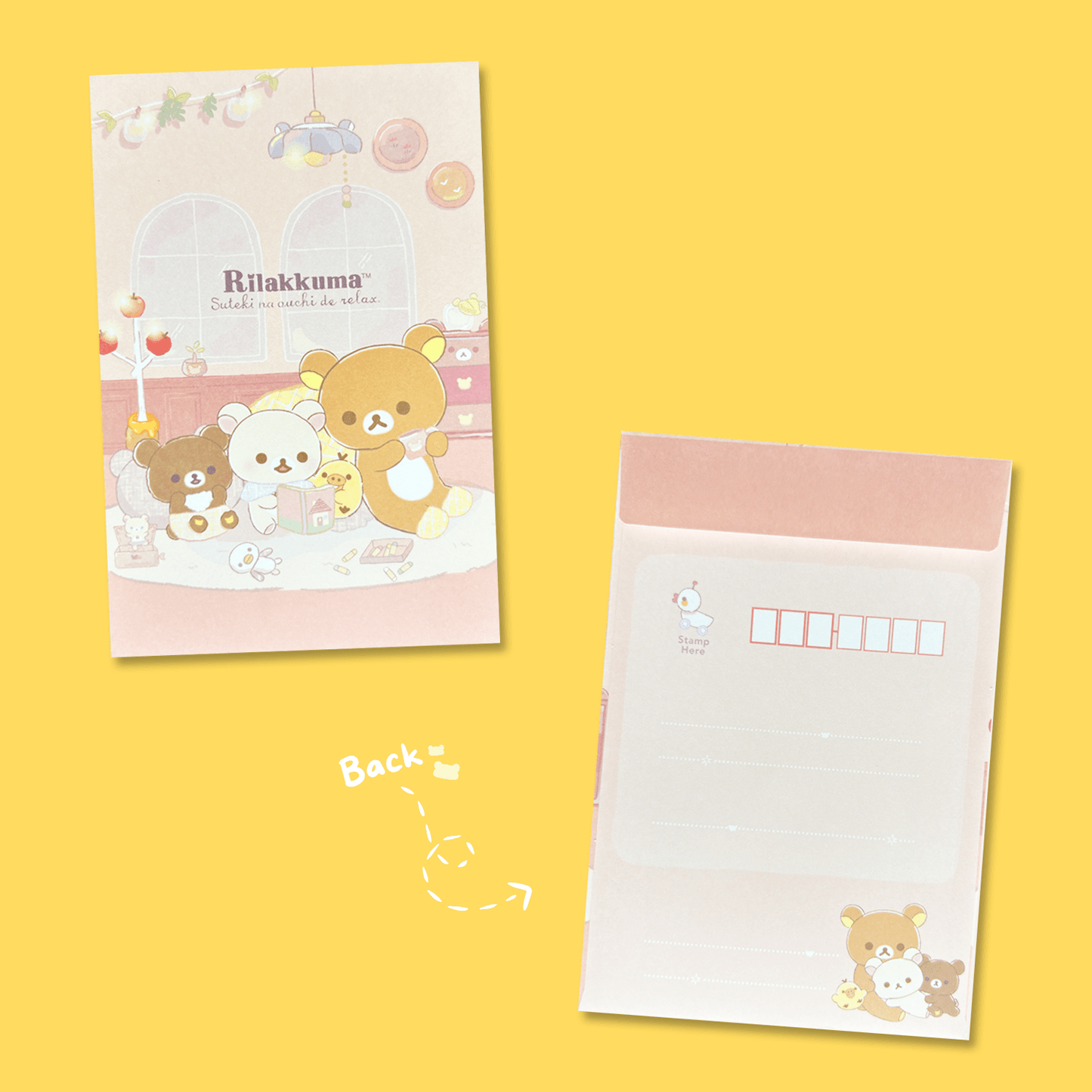 Rilakkuma 'A Wonderful House' Letter Set - Momohana