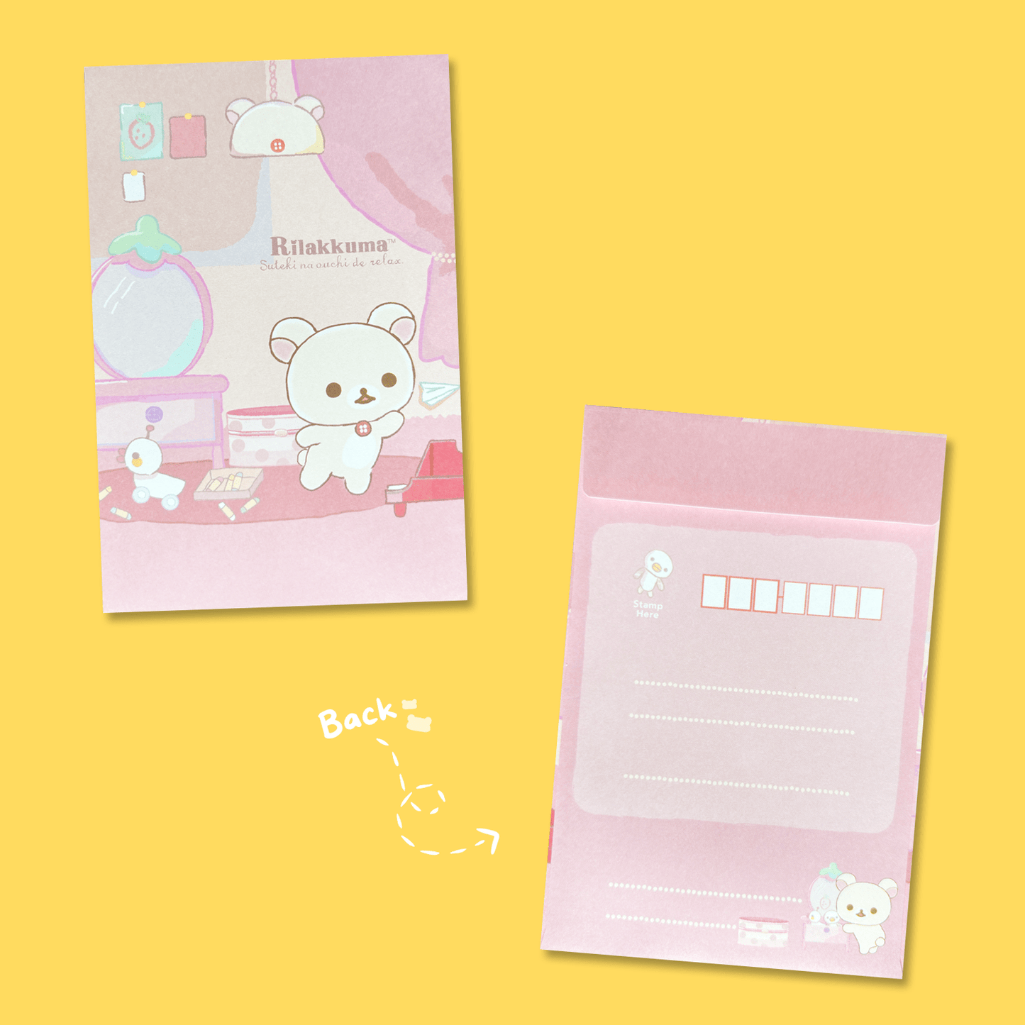 Rilakkuma 'A Wonderful House' Letter Set - Momohana