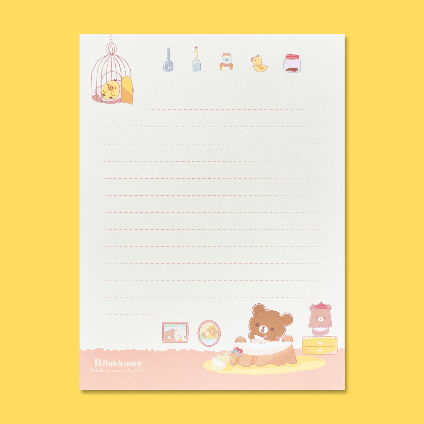 Rilakkuma 'A Wonderful House' Letter Set - Momohana