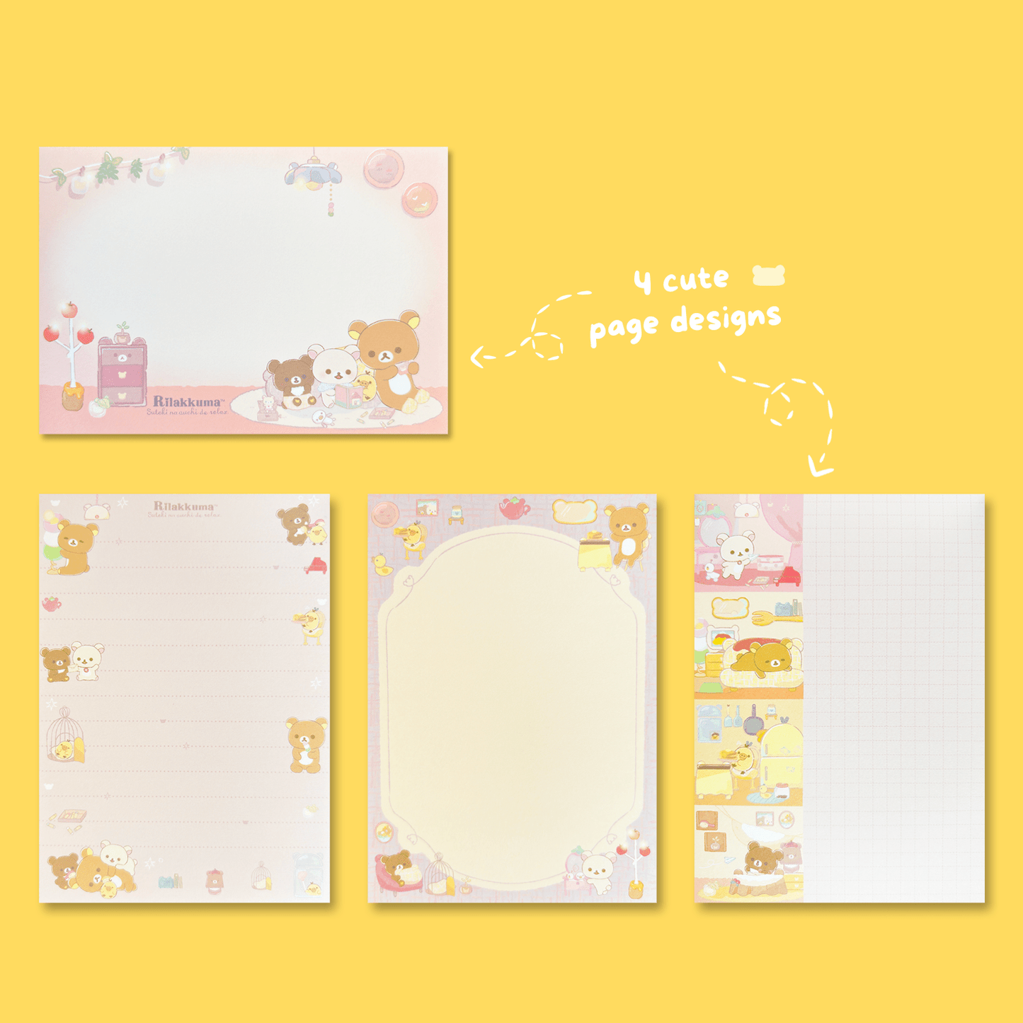 Rilakkuma 'A Wonderful House' Memo Pad - Momohana
