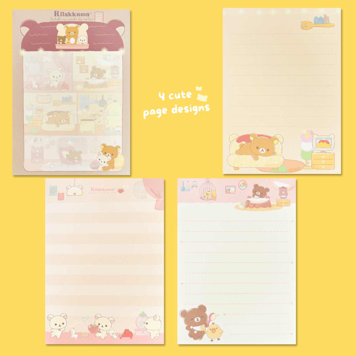 Rilakkuma 'A Wonderful House' Memo Pad - Momohana