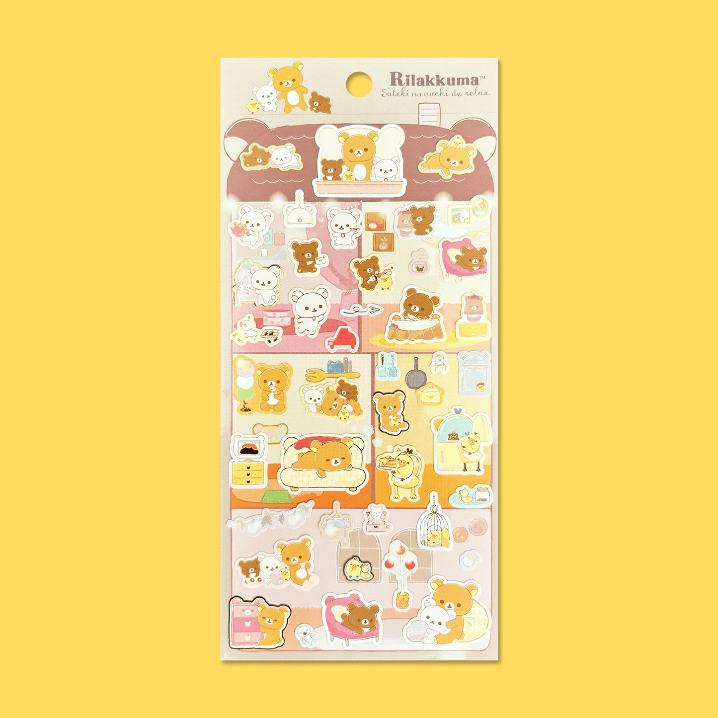 Rilakkuma 'A Wonderful House' Sticker Sheet - Momohana