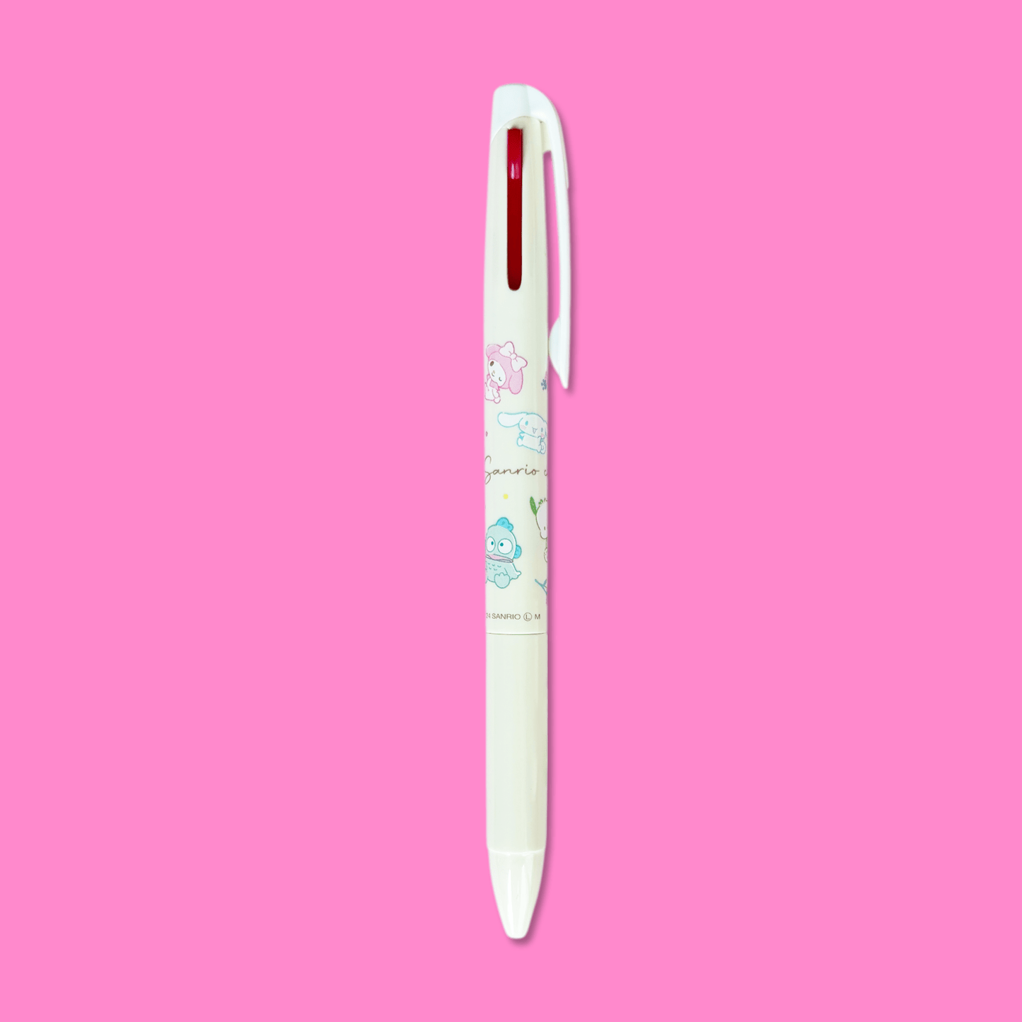 Sanrio Characters Smooth 2 Colour Pen - Pastel Yellow - Momohana