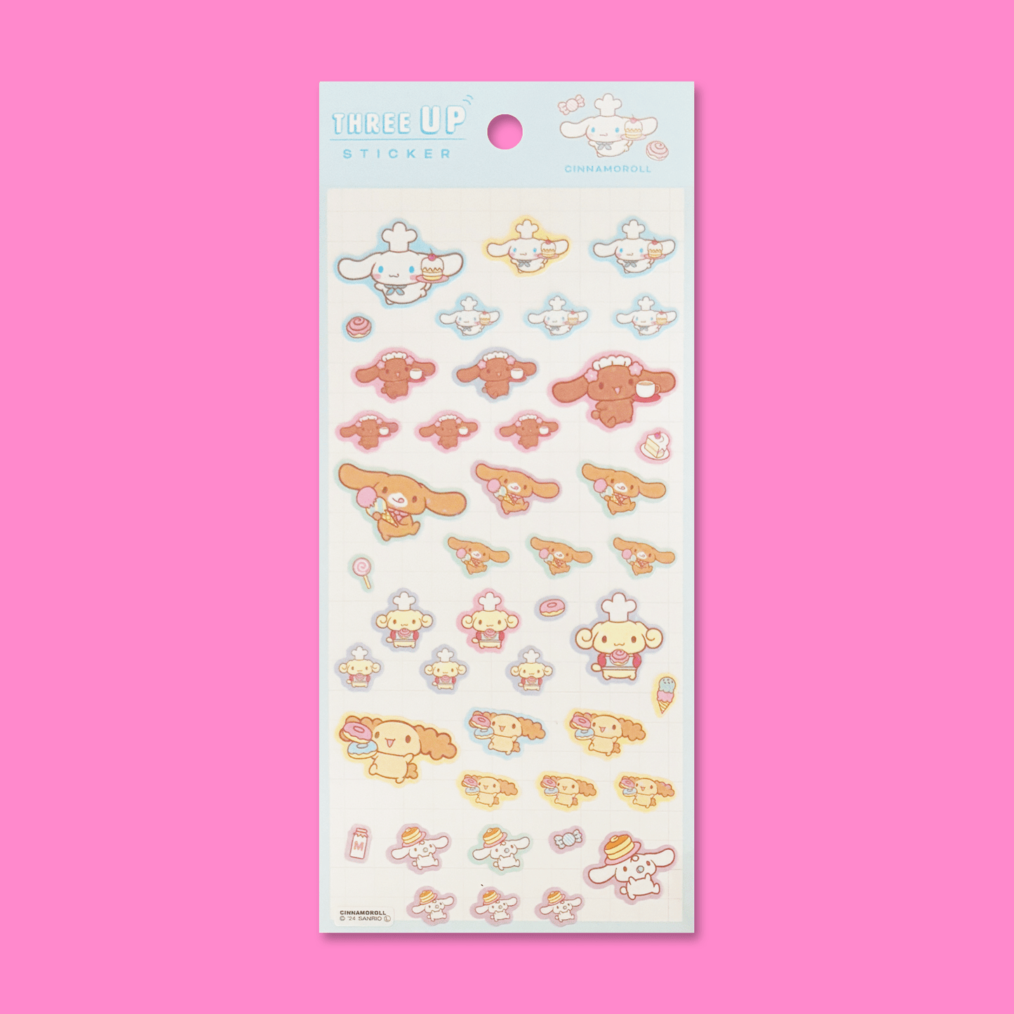 Sanrio Glitter Sticker Sheet - Cinnamoroll - Momohana