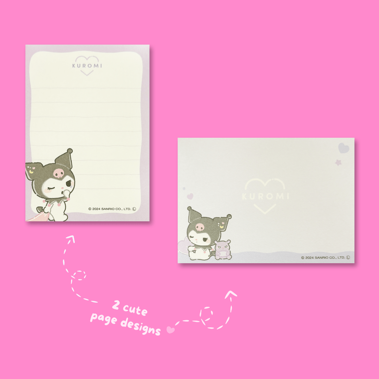 Sanrio Munyatto Mini Memo Pad - Kuromi - Momohana