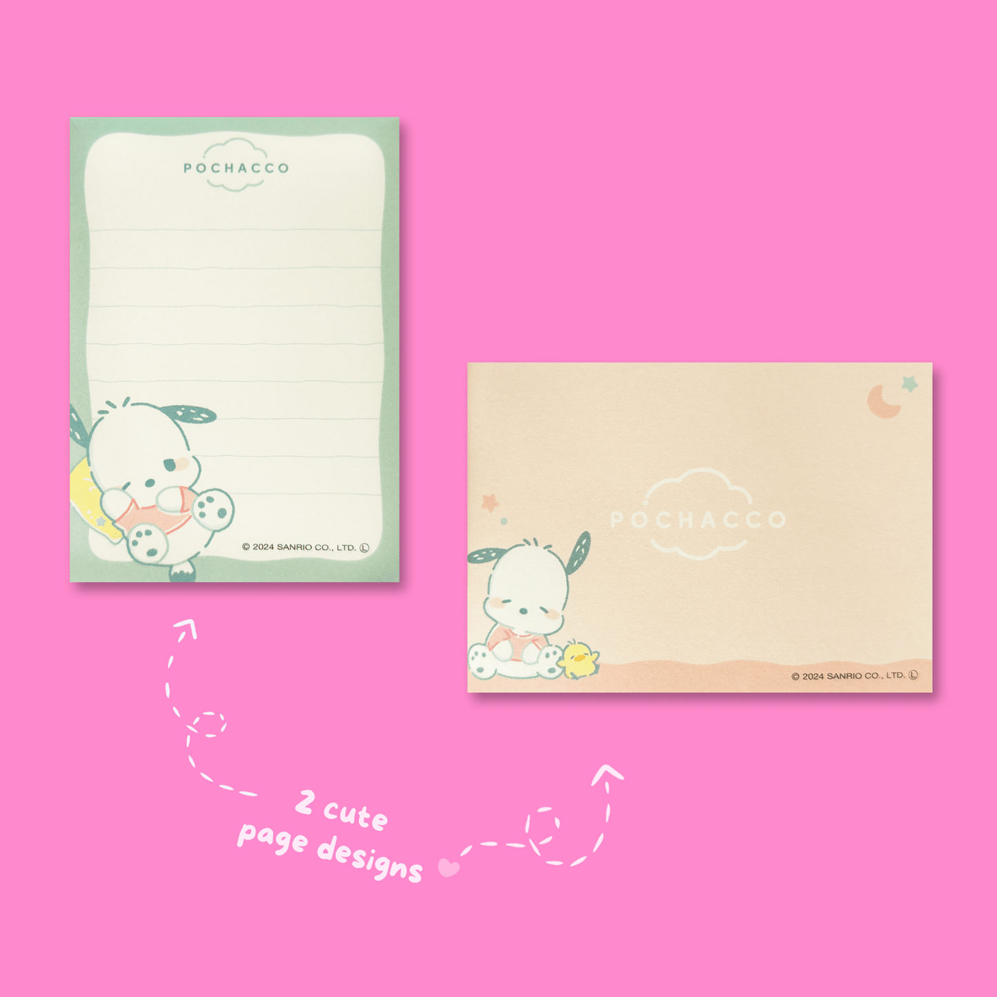 Sanrio Munyatto Mini Memo Pad - Pochacco - Momohana