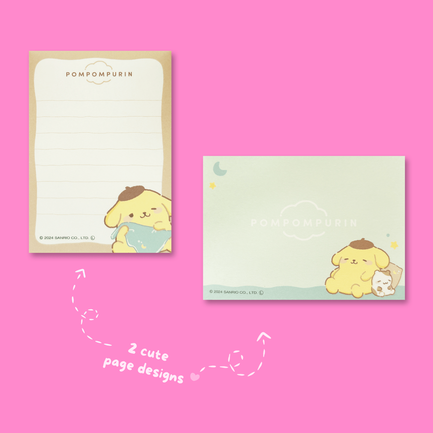 Sanrio Munyatto Mini Memo Pad - Pompompurin - Momohana