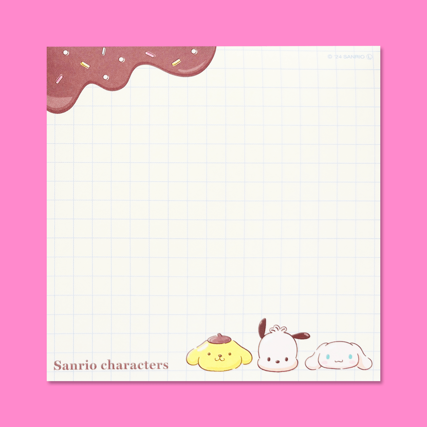 Sanrio Square Chocolate Memo Pad with Stickers - Boys - Momohana