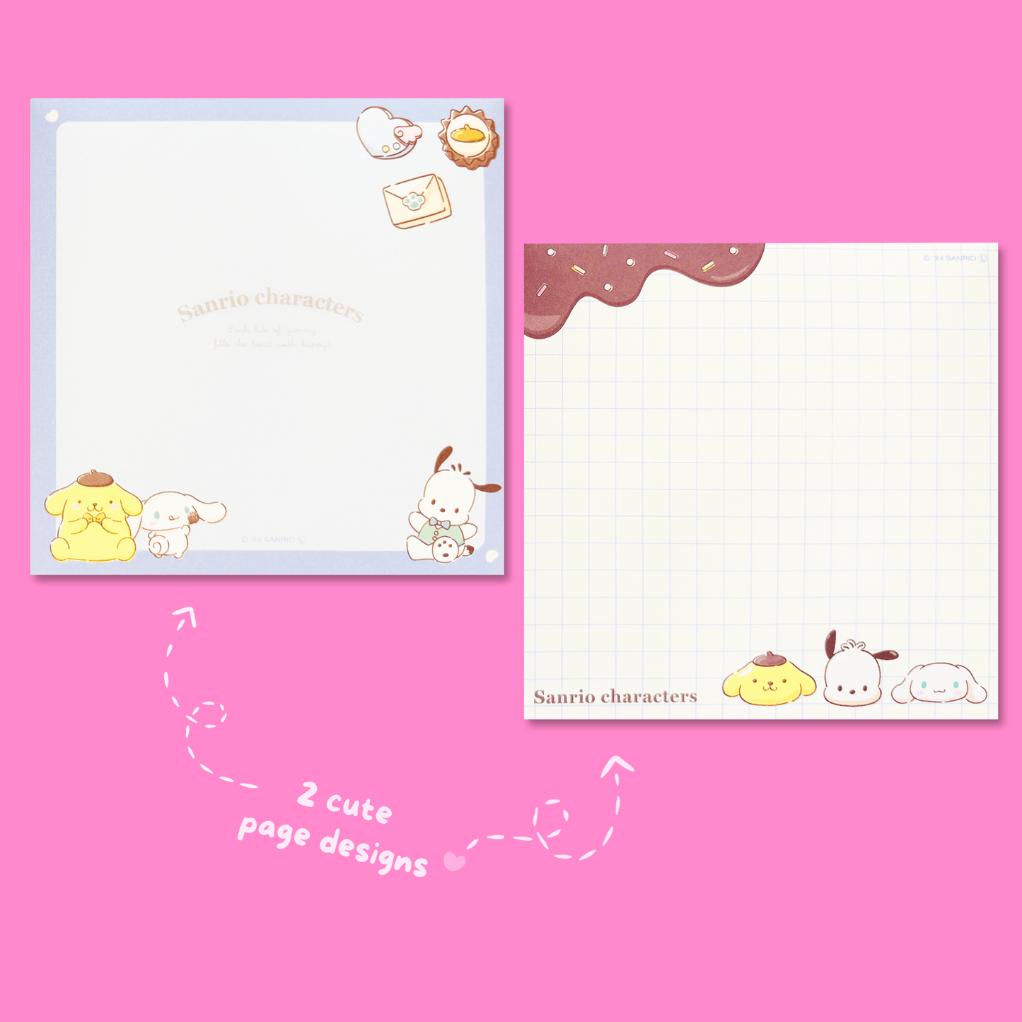 Sanrio Square Chocolate Memo Pad with Stickers - Boys - Momohana