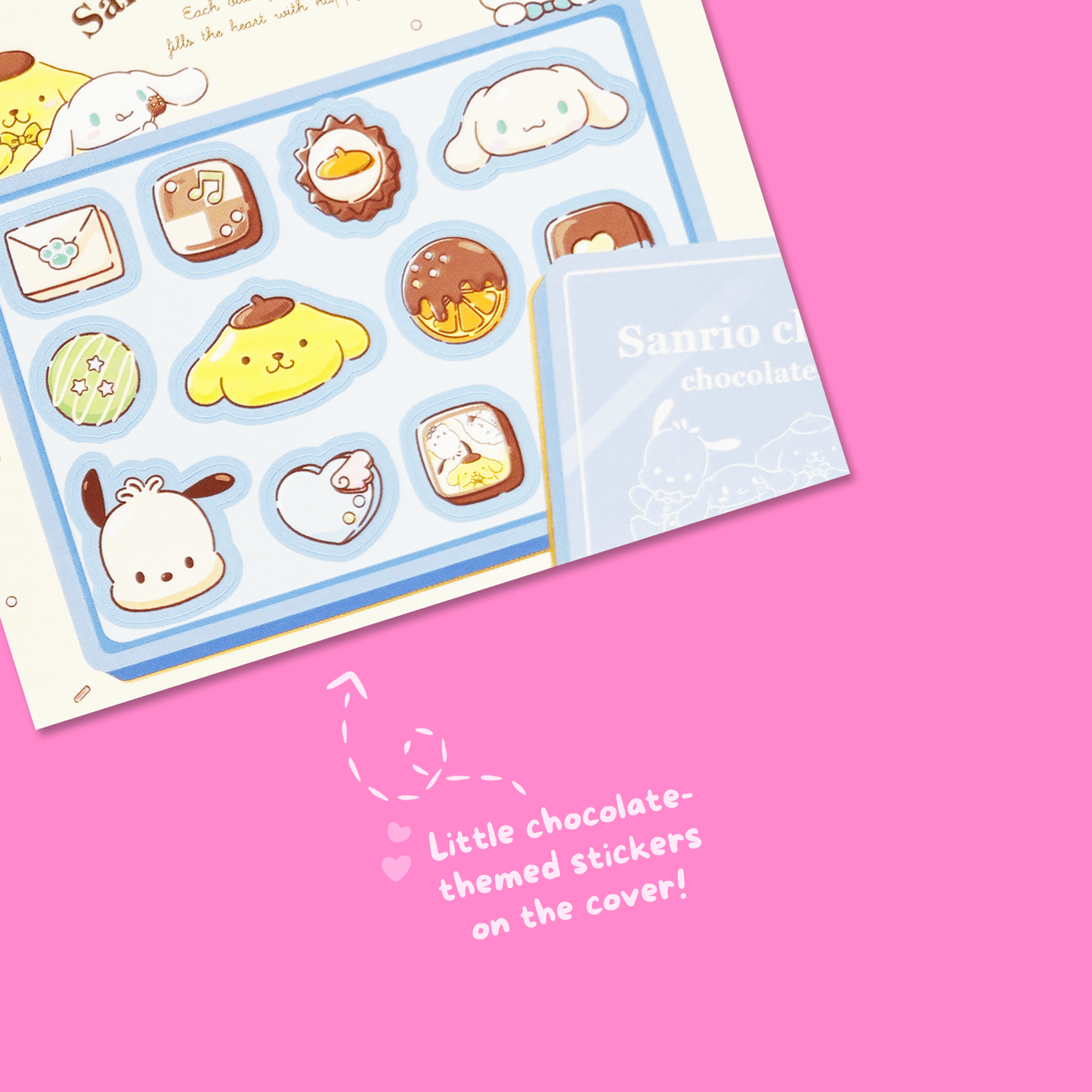 Sanrio Square Chocolate Memo Pad with Stickers - Boys - Momohana