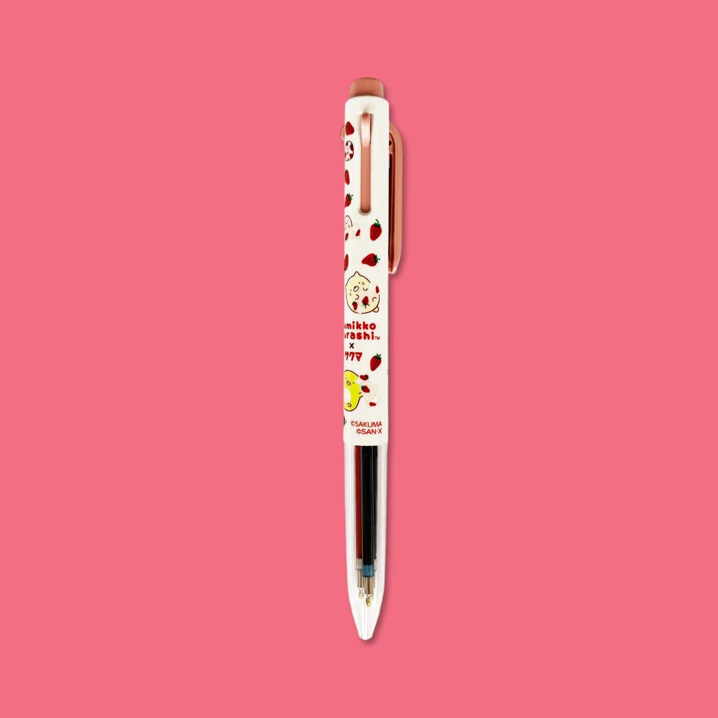 Sumikkogurashi x Sakuma 3 Colour Energel Ballpoint Pen - Momohana