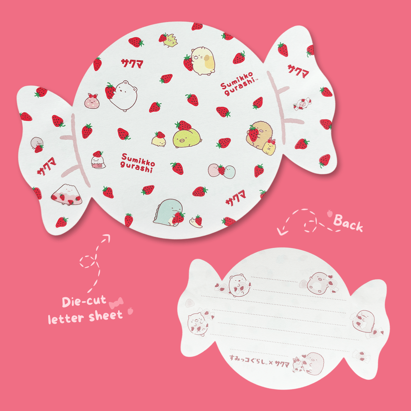Sumikkogurashi x Sakuma Die Cut Letter Set - Momohana