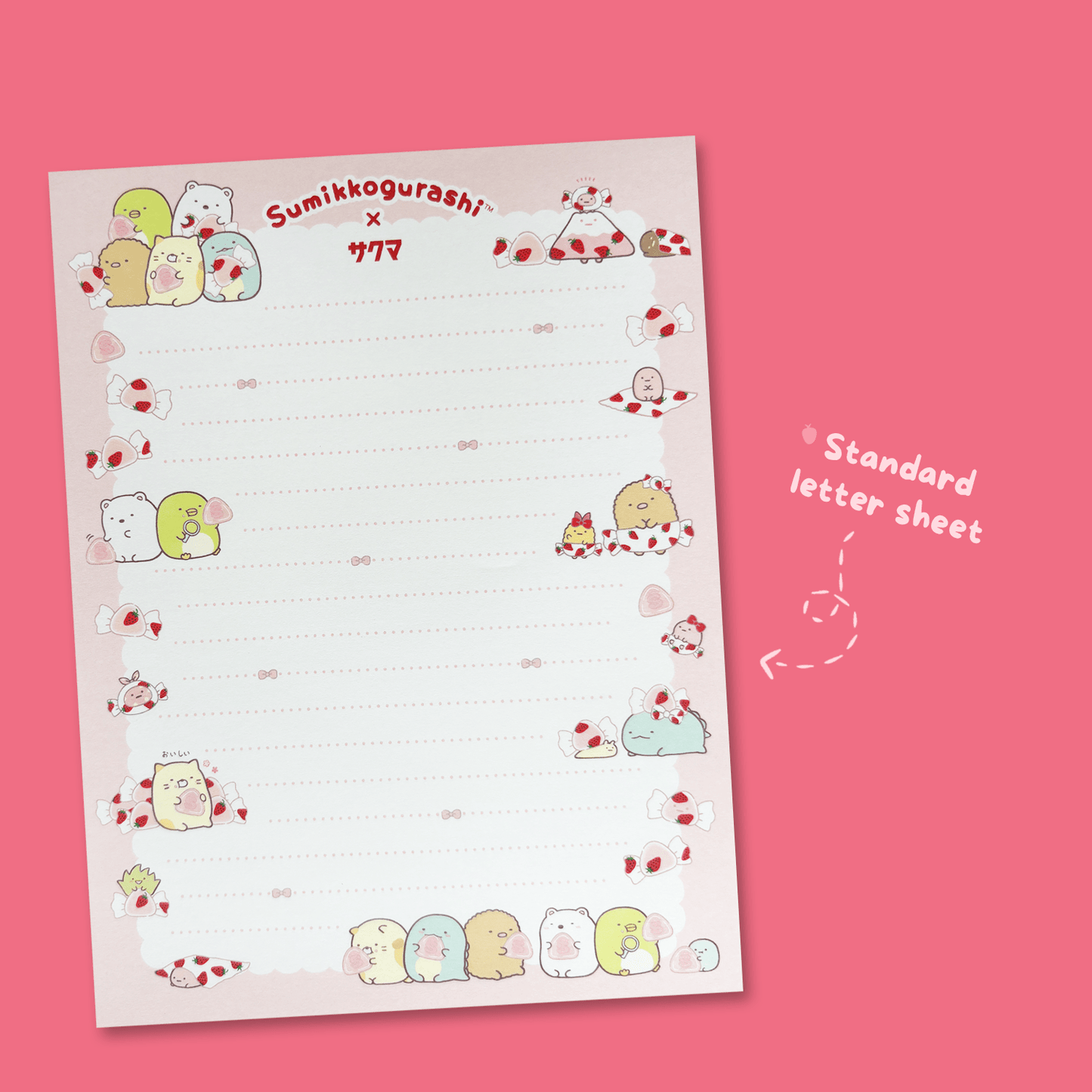 Sumikkogurashi x Sakuma Die Cut Letter Set - Momohana