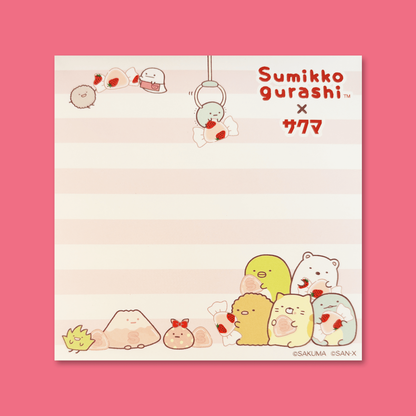 Sumikkogurashi x Sakuma Square Memo Pad - Momohana