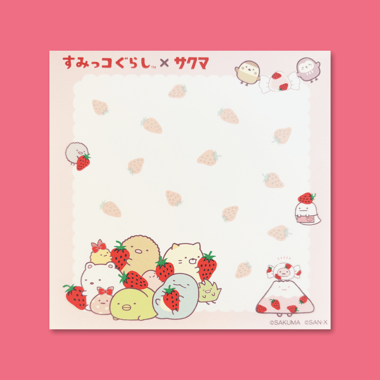 Sumikkogurashi x Sakuma Square Memo Pad - Momohana