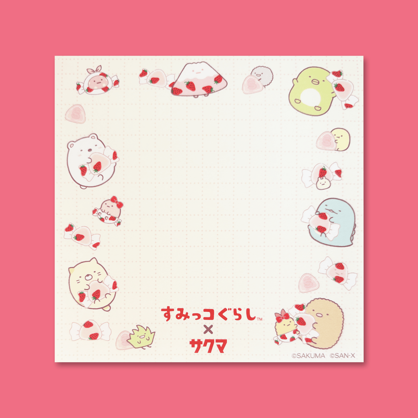 Sumikkogurashi x Sakuma Square Memo Pad - Momohana