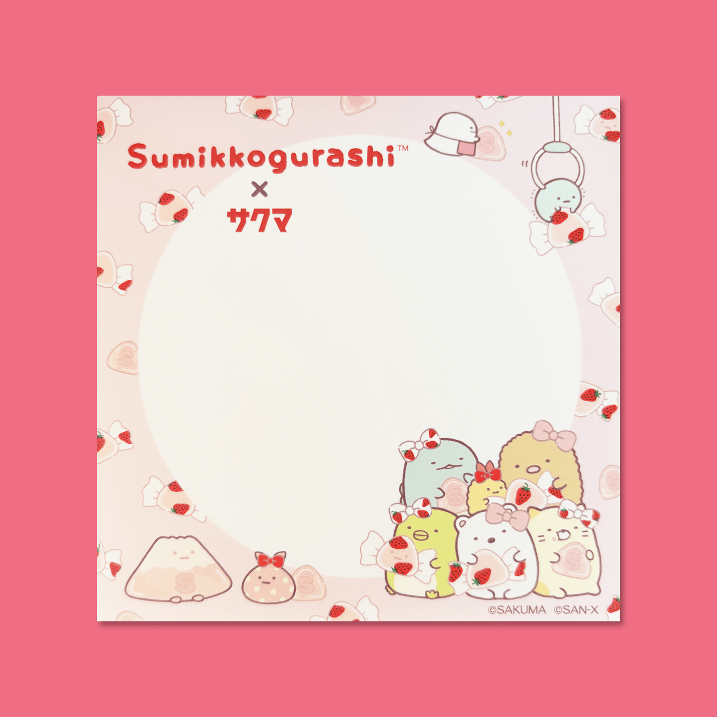 Sumikkogurashi x Sakuma Square Memo Pad - Momohana