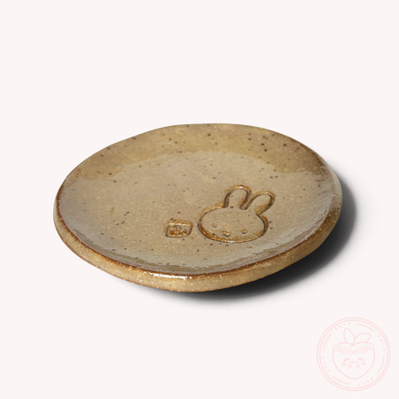Miffy Mino Ware Small Dish - Red Clay