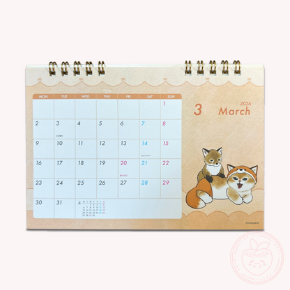 Mofusand 2026 Desk Calendar